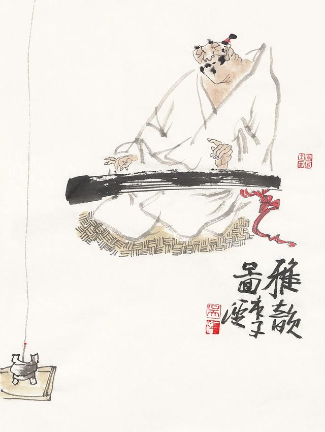 成都宽窄巷子“宽窄”俩字是他写的，我觉得他的画比书法更有味道插图5