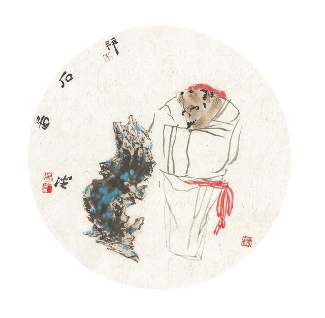 成都宽窄巷子“宽窄”俩字是他写的，我觉得他的画比书法更有味道插图7