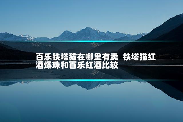 百乐铁塔猫在哪里有卖 铁塔猫红酒爆珠和百乐红酒比较插图